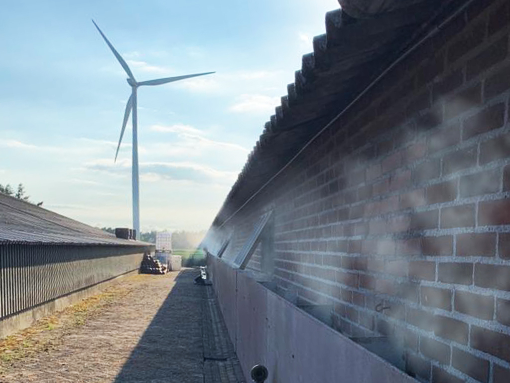 Deze zomer optimaal stalklimaat dankzij hoge druk nevelkoeling