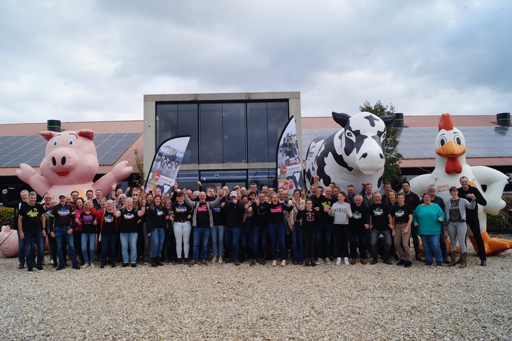 Aftrap BIG Challenge bij Kalverhouderij Beekzicht in Barneveld.